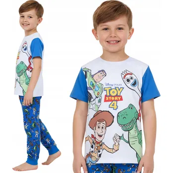 Chlapecké pyžamo Modro-bílé pyžamo pro chlapce Toy Story, velikost 104 cm