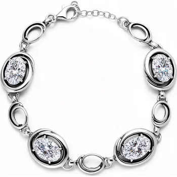 Náramek STŘÍBRNÝ NÁRAMEK S ZIRKONY, DÁMSKÝ