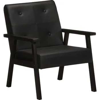 Křeslo Křeslo černé pravá kůže IM_247642