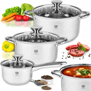 Sada nádobí Sada hrnců Karl Hausmann GROSS nerezová ocel 6 ks.