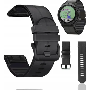 Řemínek na hodinky Řemínek Aristex pro Garmin 22mm černý