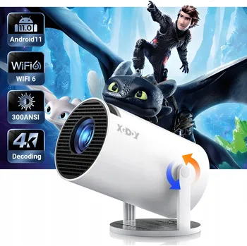 Projektor LED Projektor XGODY Gimbal 3 bílý