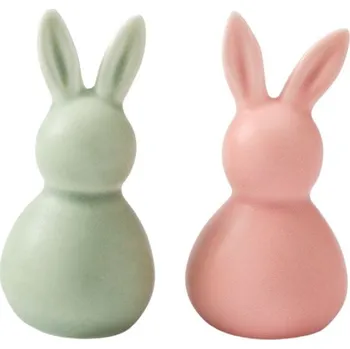 Velikonoční dekorace räder Velikonoční dekorace Mini Rabbits Green / Apricot Růžový