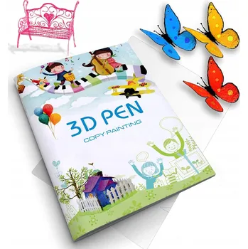 3D tiskárna Šablony pro 3D pero GALAXIA, 40 stran, 54 vzorů, formát B5