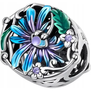 Přívěsek Přívěsek na náramek Trusky květina postříbřená měď 925 stříbro