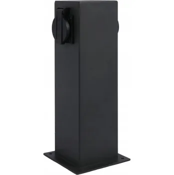 Elektrická zásuvka Osvětlovací sloupek Goldlux zásuvka 230V IP44 28,5 cm černý