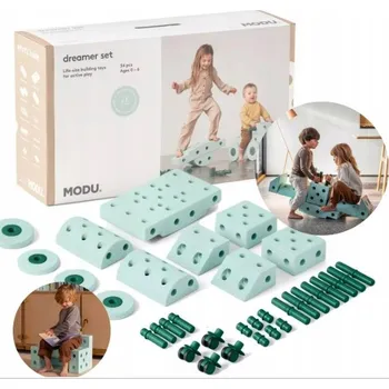 ostatní stavebnice MODU Dreamer Set Ocean Mint/Forest Green 34 dílků