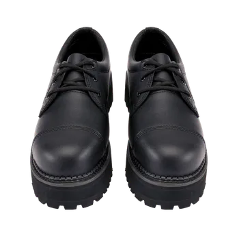 Těžké boty Nízké boty z Brandit - Boty na patformě Brandit Phantom s 3-řadým šněrováním - černá