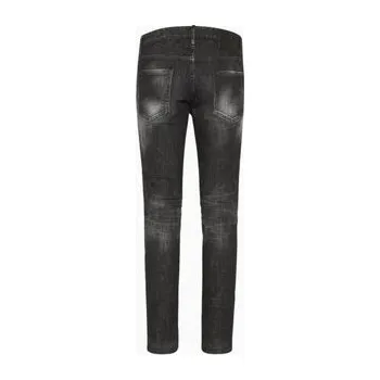 Moto kalhoty Dsquared2 Jeansy S74LB1724 S30357 Černá Tight Fit 50