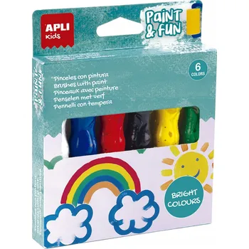 Vodová barva Plakátové barvy Apli Kids 6 ks x 14 ml