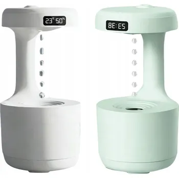 Zvlhčovač vzduchu HLADKÝ NÁMOŘNÍ ZVLHČOVAČ VZDUCHU ANTIGRAVITAČNÍ LED LAMPA NOČNÍ HODINY