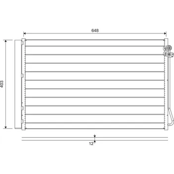 Výparník klimatizace Kondenzátor, klimatizace VALEO 822747
