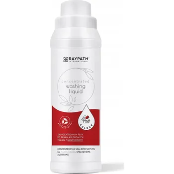 Prací gel Tekutý prací prostředek na barevné prádlo pro praní barevných tkanin 500ml s nanostříbrem Raypath