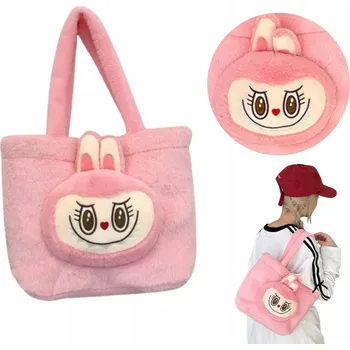 Kabelka Plyšová kabelka Labubu Růžová | Vánoční Dárek pro holčičku