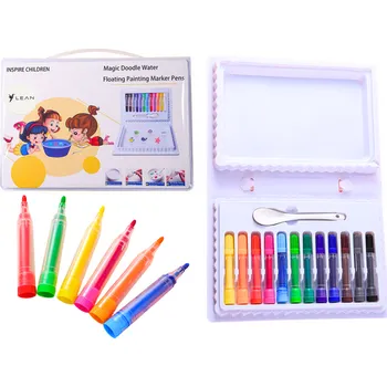 Sada barevných fixů vodních markerů kufřík 12 kusů