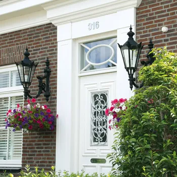 Venkovní osvětlení K.S. Verlichting Venkovní nástěnné svítidlo Charles, zelené - Ø hlavy lampy 43 cm transparentní 1 x 60 W - Doprava zdarma