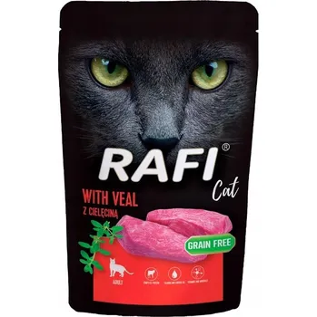 Krmivo pro kočku Mokré krmivo pro kočky Rafi bezobilné telecí 100 g