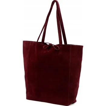 Kabelka Vera Pelle kabelka z pravé kůže červená