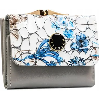 Peněženka Dámská peněženka z přírodní kůže Peterson RFID lakovaná malá peněženka