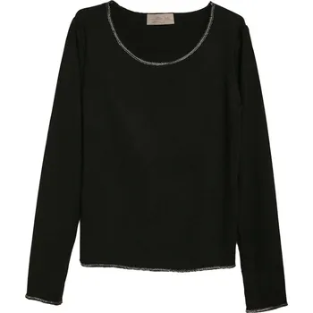 Dívčí tričko Dívčí černá halenka s dlouhým rukávem Olimpias, vel. 164