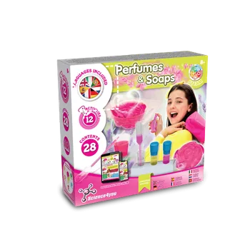 Kresba Perfume & Soap Factory Kit V. Vzdělávací hra dodáváno se skládací dárkovou taškou 190T 1 Střed, 60 x 60 NÁLEPKY, 13 barvy