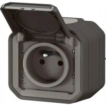 Elektrická zásuvka Elektrická Zásuvka hermetická Legrand šedá