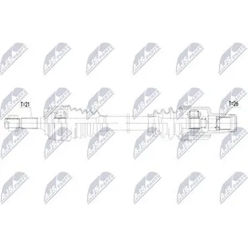Hnací hřídel - poloosa NTY NPW-PE-137