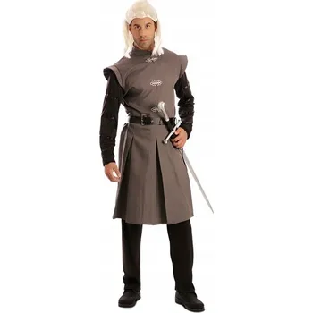 Karnevalový kostým KOSTÝM DRAČÍ RYTÍŘ BOJOVNÍK KRÁL ŠEDÝ PŘEVLEK KARNEVAL M/L