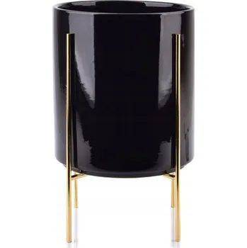 Květináč Květináč 29 x 30 cm keramický černý