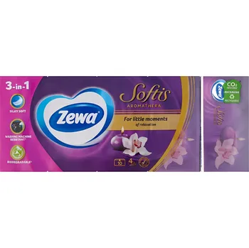 Toaletní papír Vlhčené toaletní ubrousky parfémované Zewa 3 vrstvé 10 ks