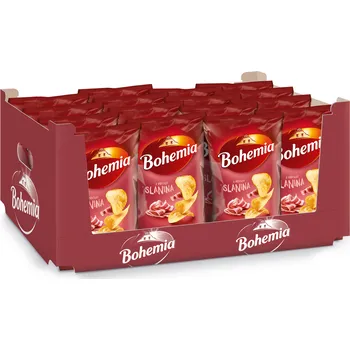 Chips CZ distribuce KARTON - Bohemia Chips slanina 18 x 130 g
