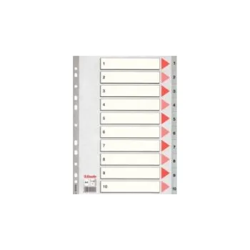 Plastové rozdružovače Esselte, 10 ks