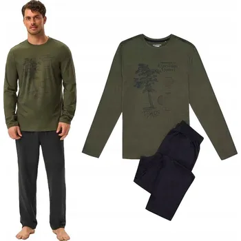 Pánské pyžamo Henderson pánské pyžamo 41905-87X s dlouhým rukávem, velikost XXL