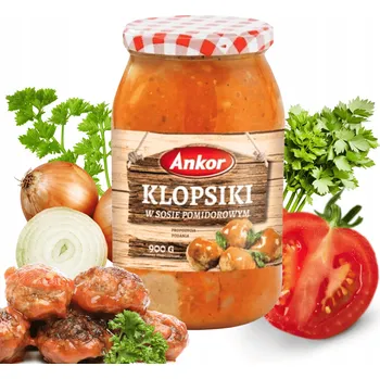 Hotové jídlo Ankor Masové Kuličky v rajčatové omáčce Ankor 900 g