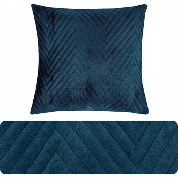 Povlak na dekorativní polštářek Povlak na polštář VELUROVÝ 45x45 cm Dekorační Lisovaný Vzor Rybí Kost Prošívaná