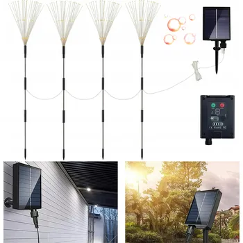 Venkovní osvětlení 4 SOLÁRNÍ ZAHRADNÍ ZAPICHOVACÍ SVĚTLA VZHLED STROMEČKU OHŇOSTROJ PAMPELIŠKA LED 1200mAh