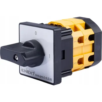 vypínač Křížový (paketový) přepínač pro montáž na panel 0–1 10A 3P e.cs.pro.1-0.3.10