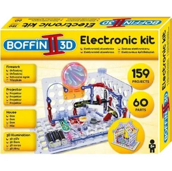ostatní stavebnice Elektronická stavebnice Boffin II 3D + 3 baterie AA