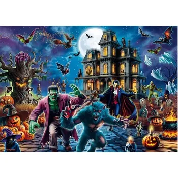 Diamantové malování Schmidt Spiele 58871 Halloweenská noc, 1000dílné puzzle