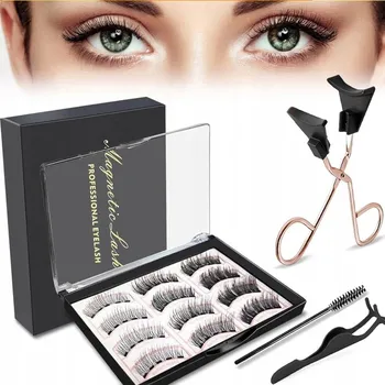 Umělé řasy MAGNETICKÉ ŘASY 3D PŘIROZENÝ VZHLED SADA MAGNETICKÝCH ŘAS DUAL S APLIKÁTOREM