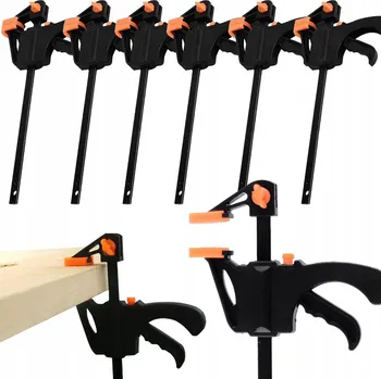 Truhlářská svěrka SVĚRKA TRUHLÁŘSKÁ JEDNORUČNÍ UPEVŇOVACÍ DRŽÁK, ROBUSTNÍ 10 Ks