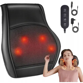 Masážní přístroj MASÁŽNÍ POLŠTÁŘ SHIATSU MASÁŽNÍ PŘÍSTROJ S NAHŘÍVÁNÍM PRO ZÁDA, KRK, TĚLO, NOHY