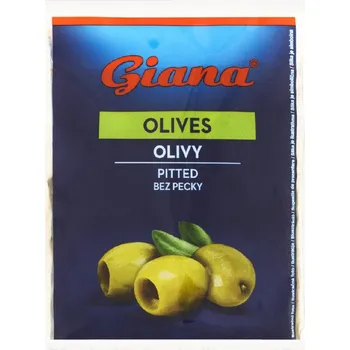 paštika a pomazánka CZ distribuce Giana Olivy zelené bez pecky 195 g