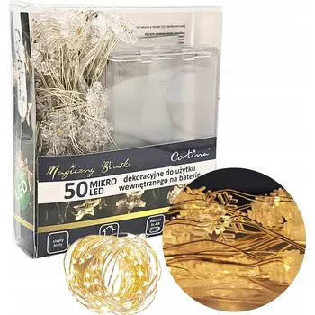 Vánoční dekorace Vánoční osvětlení na stromeček Cortina do interiéru 4,9 m, 21-50 žárovek