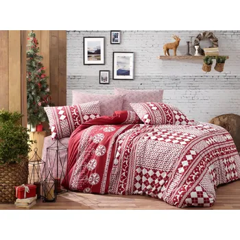 Povlak na polštářek Vánoční bavlněný povlak na polštář Christmas red 50x70