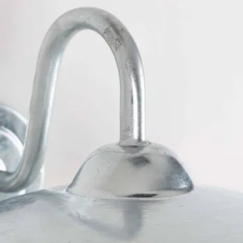 Venkovní osvětlení K.S. Verlichting Brig - Venkovní nástěnné svítidlo z pozinkované oceli ocelově šedá, čirá 1 x 60 W - Doprava zdarma