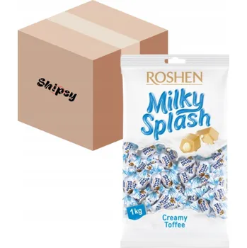 Cukrovinka Bonbóny Roshen Milky Splash Toffi s mléčnou náplní 1 kg