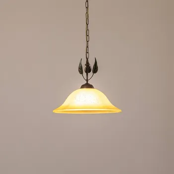 ONLI Závěsné světlo Mira, krémová/bronzová, sklo, Ø 40 cm, E27 bronz, slonová kost 1 x 22 W LED - Doprava zdarma