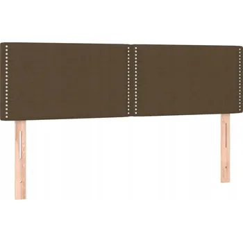 Čalouněné čelo postele 144x78/88 cm, tmavě hnědá
