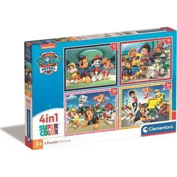 Puzzle Clementoni 21513 Puzzle 4v1 Tlapková patrola Super Color 3+